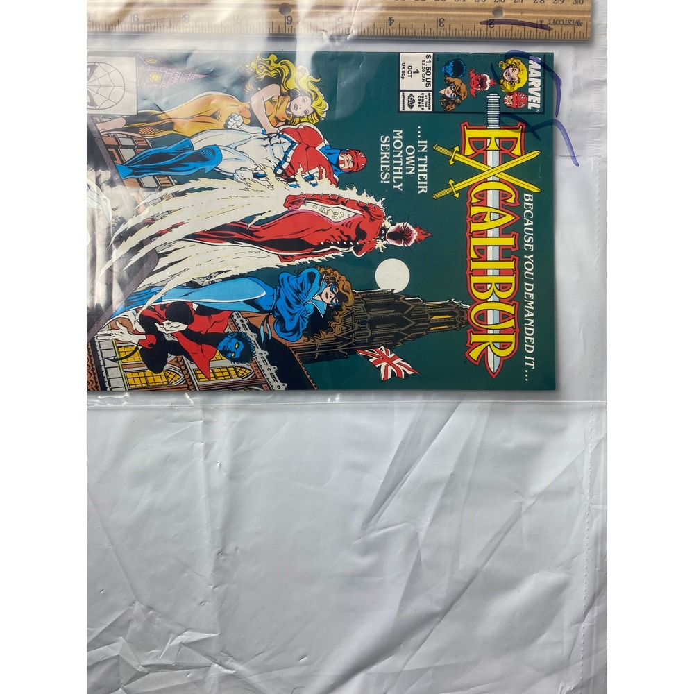 Marvel Excalibur Comic Book 1 October‎ 1988 First Issue